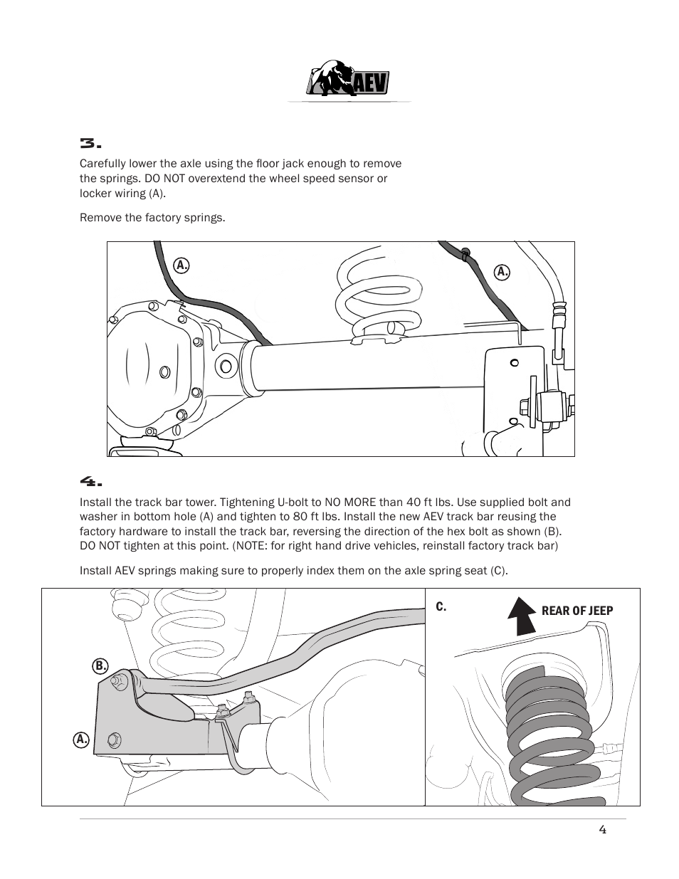 American Expedition Vehicles JK DualSport XT Suspension 2.5 User Manual | Page 5 / 11