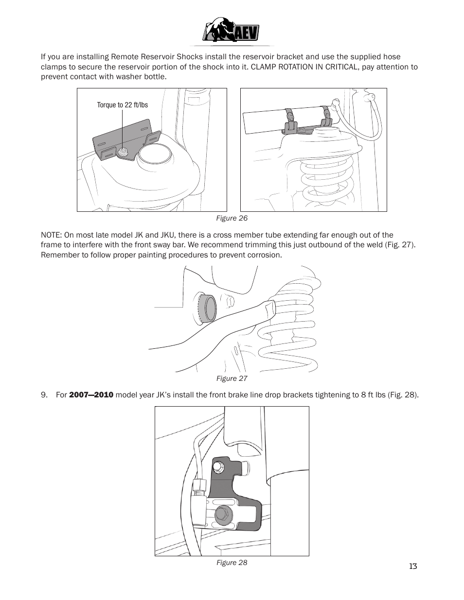 American Expedition Vehicles JK DualSport RS Suspension 3.5/4.5 User Manual | Page 15 / 17