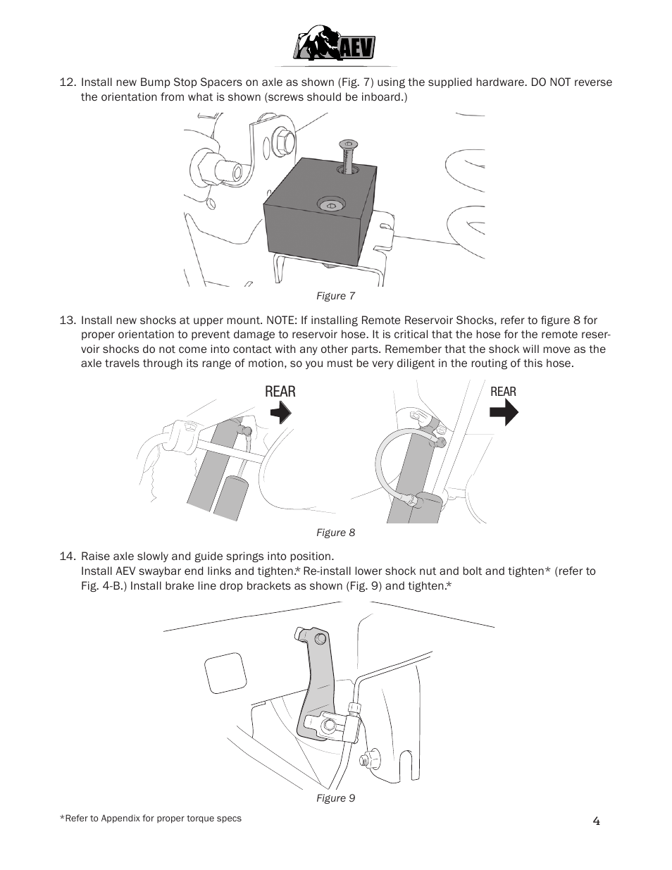 Rear | American Expedition Vehicles JK DualSport RS Suspension 3.5/4.5 User Manual | Page 6 / 17