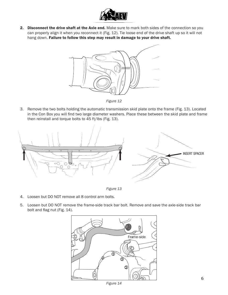 American Expedition Vehicles JK DualSport RS Suspension 3.5/4.5 User Manual | Page 8 / 17