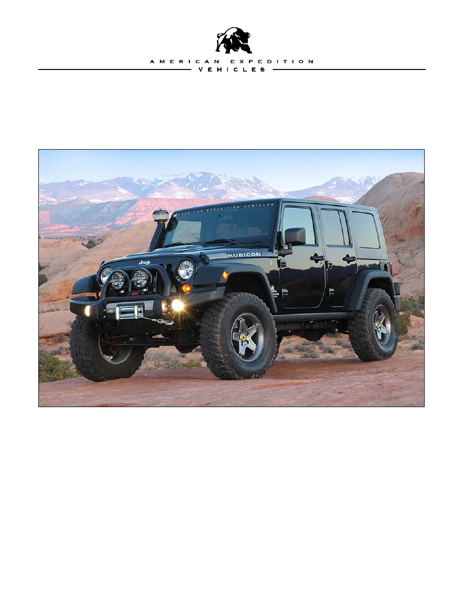 American Expedition Vehicles AEV-Nth JK Suspension Systems User Manual | 14 pages