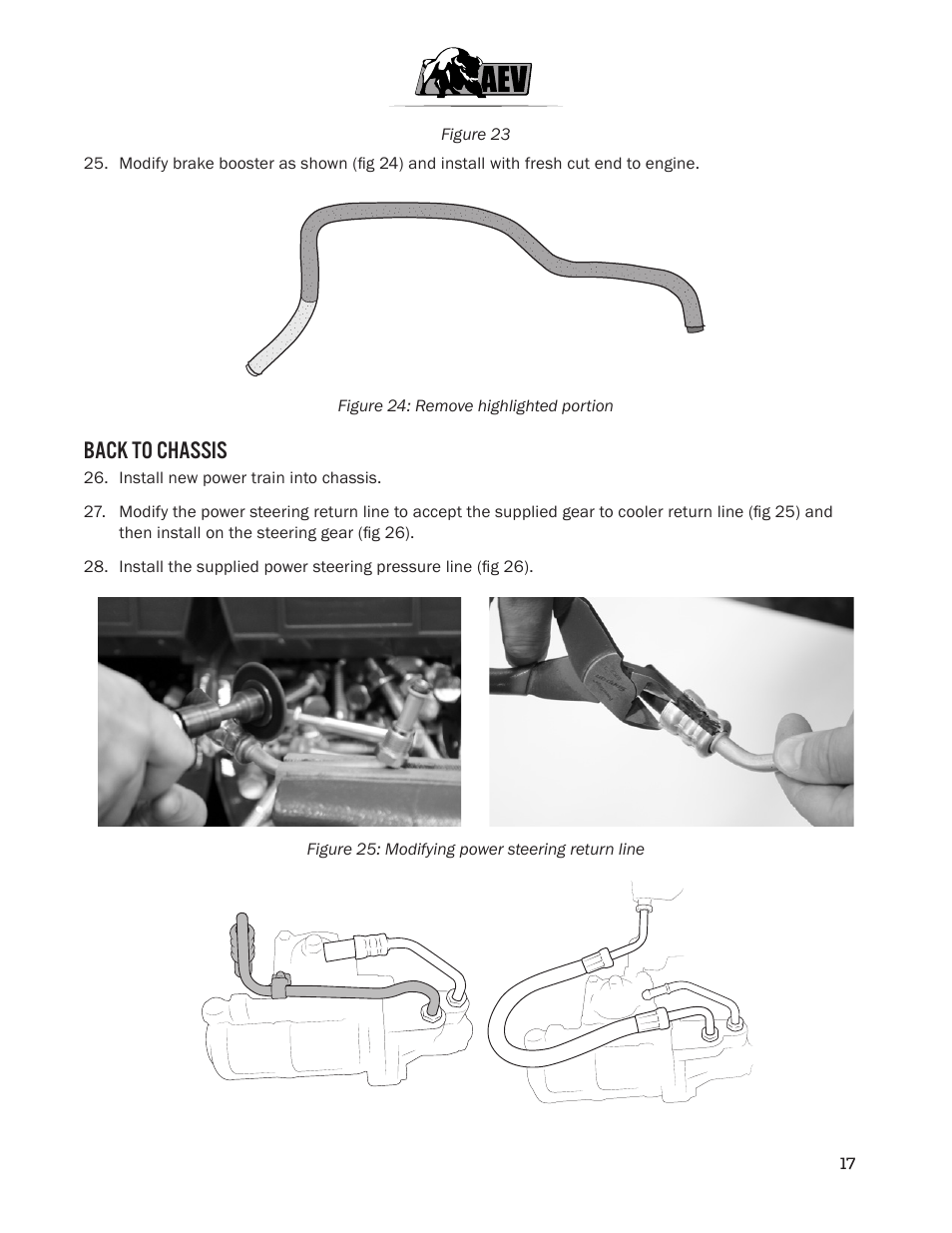 Back to chassis | American Expedition Vehicles JK HEMI Builder Kit - Installation Guide for 12+ JK Wrangler User Manual | Page 19 / 37