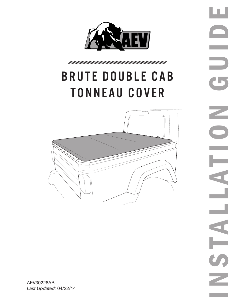 American Expedition Vehicles Brute Double Cab Tonneau Cover User Manual | 6 pages