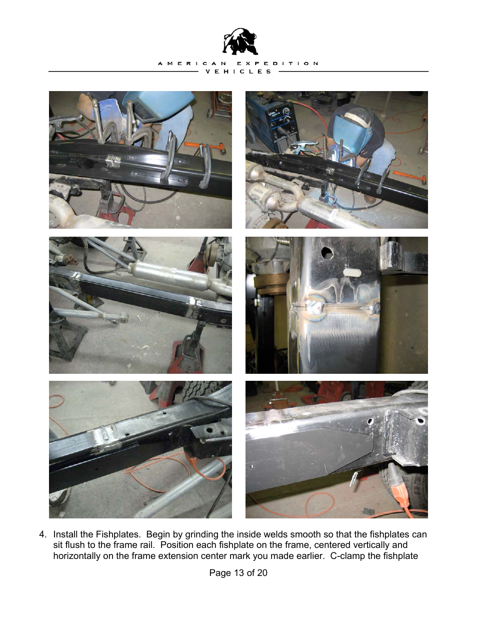 American Expedition Vehicles Brute Frame User Manual | Page 13 / 20