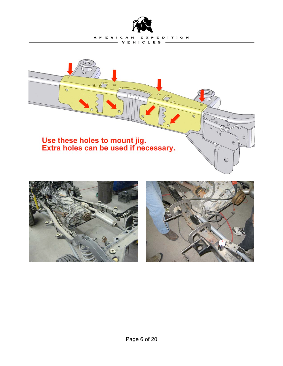 American Expedition Vehicles Brute Frame User Manual | Page 6 / 20