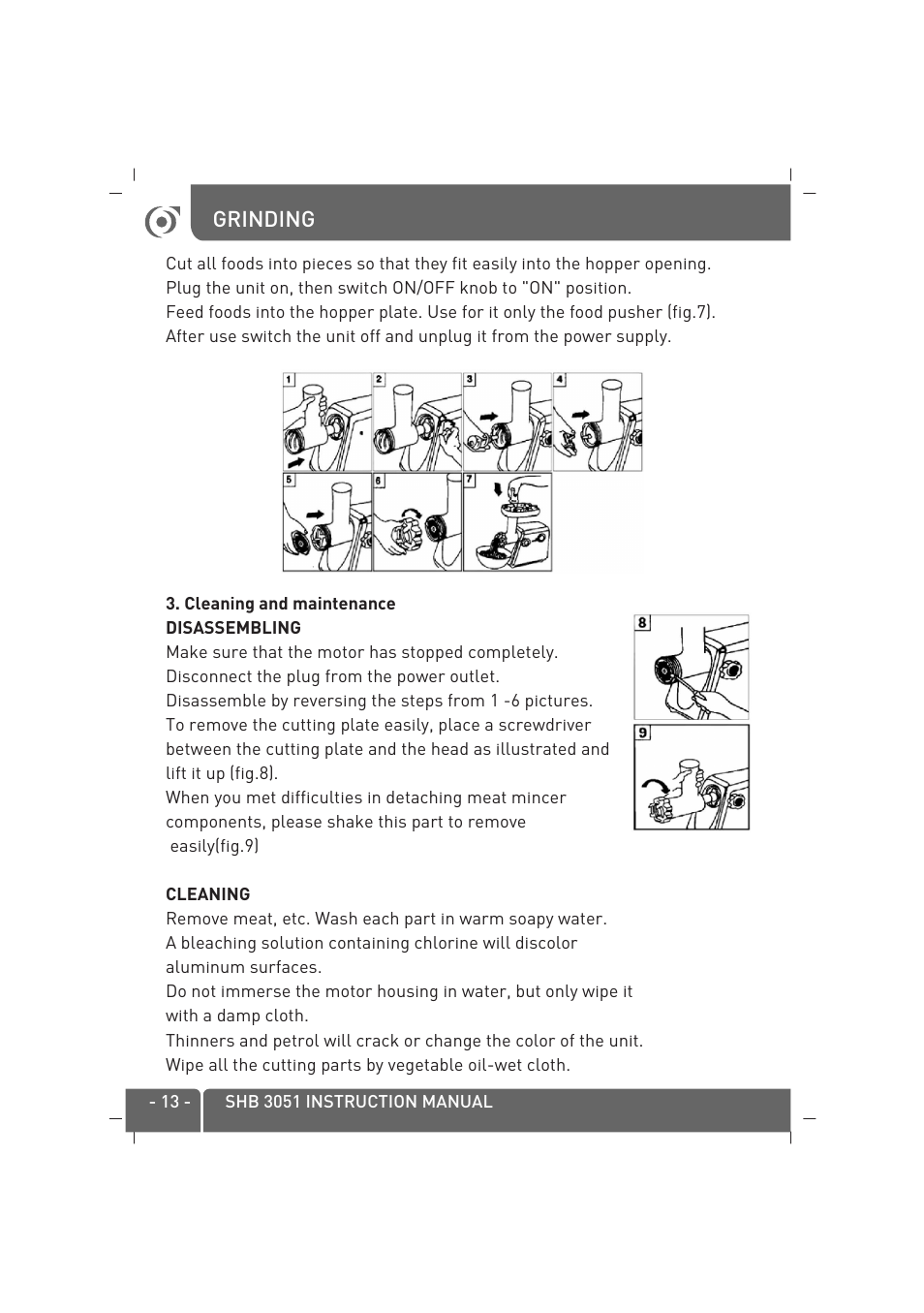 SINBO SHB-3051 User Manual | Page 14 / 52