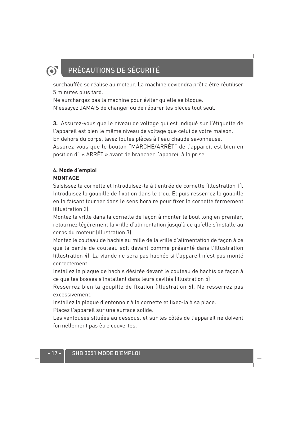 SINBO SHB-3051 User Manual | Page 18 / 52