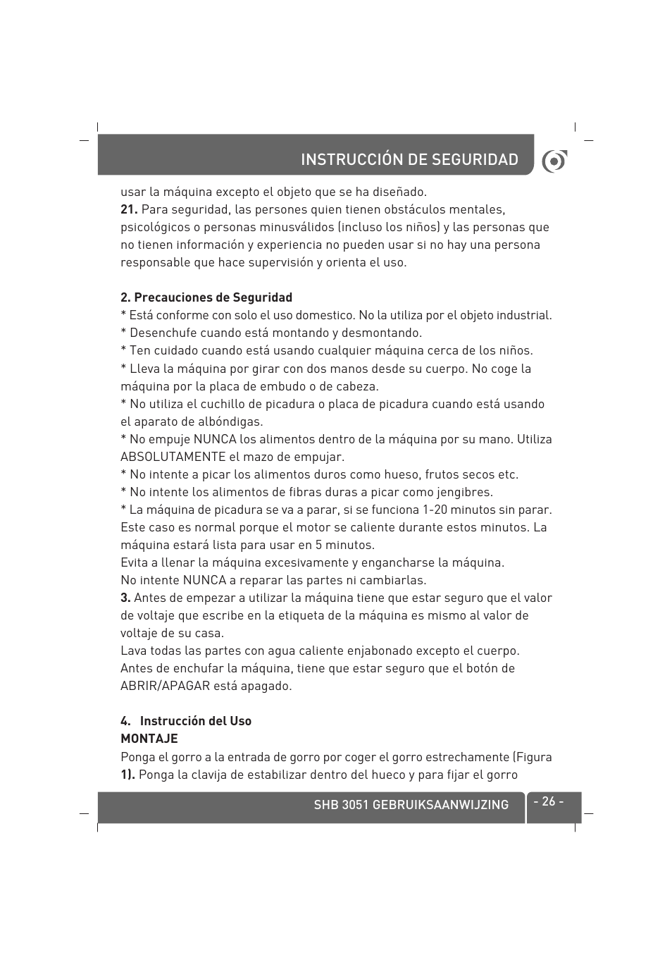 SINBO SHB-3051 User Manual | Page 27 / 52