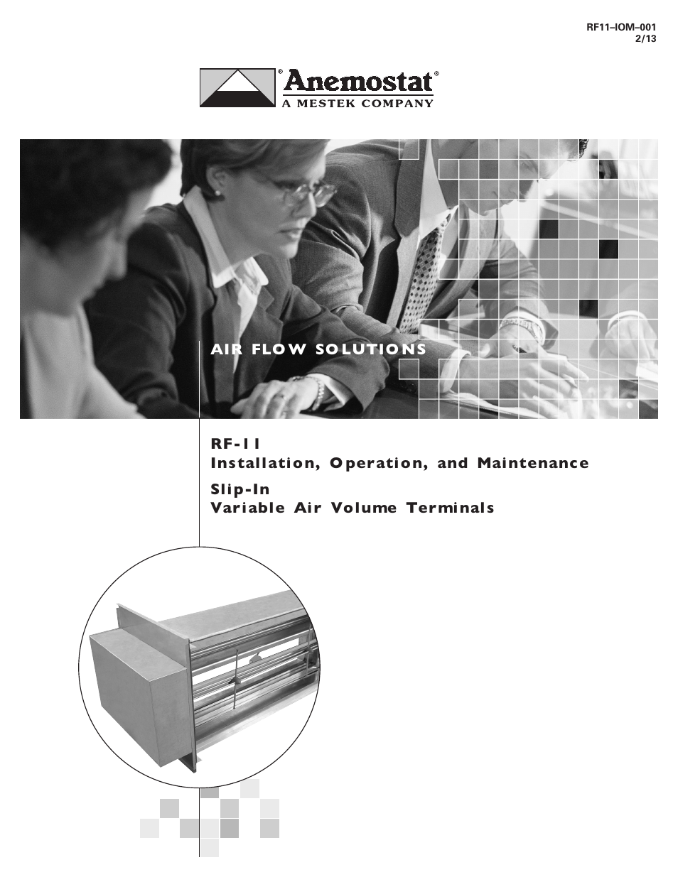 Anemostat RF11 User Manual | 10 pages