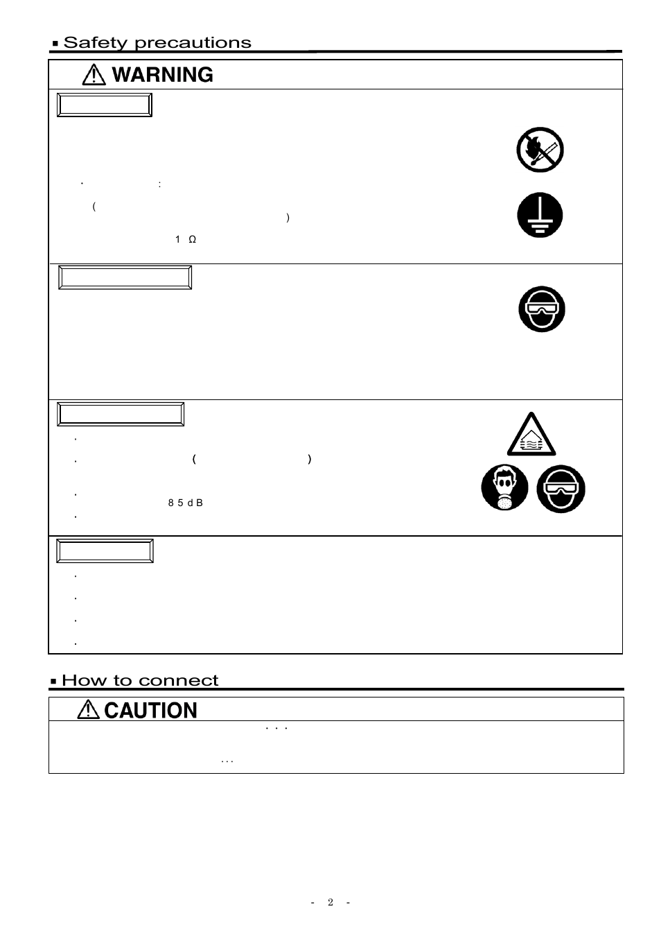 Safety precautions, How to connect | Anest Iwata LPH101-LVP User Manual | Page 2 / 4