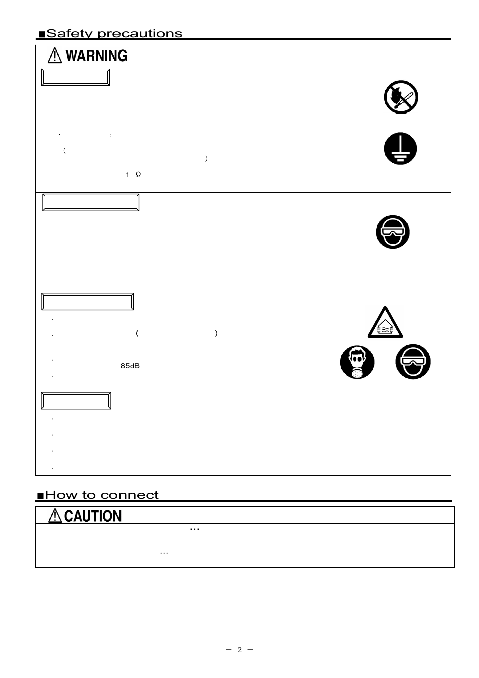 Safety precautions, How to connect | Anest Iwata LPH101-P User Manual | Page 2 / 4