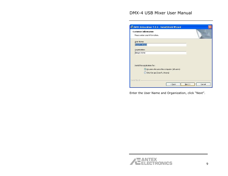 Dmx-4 usb mixer user manual | Antex Electronics DMX-4 USB Recording Mixer User Manual | Page 11 / 36