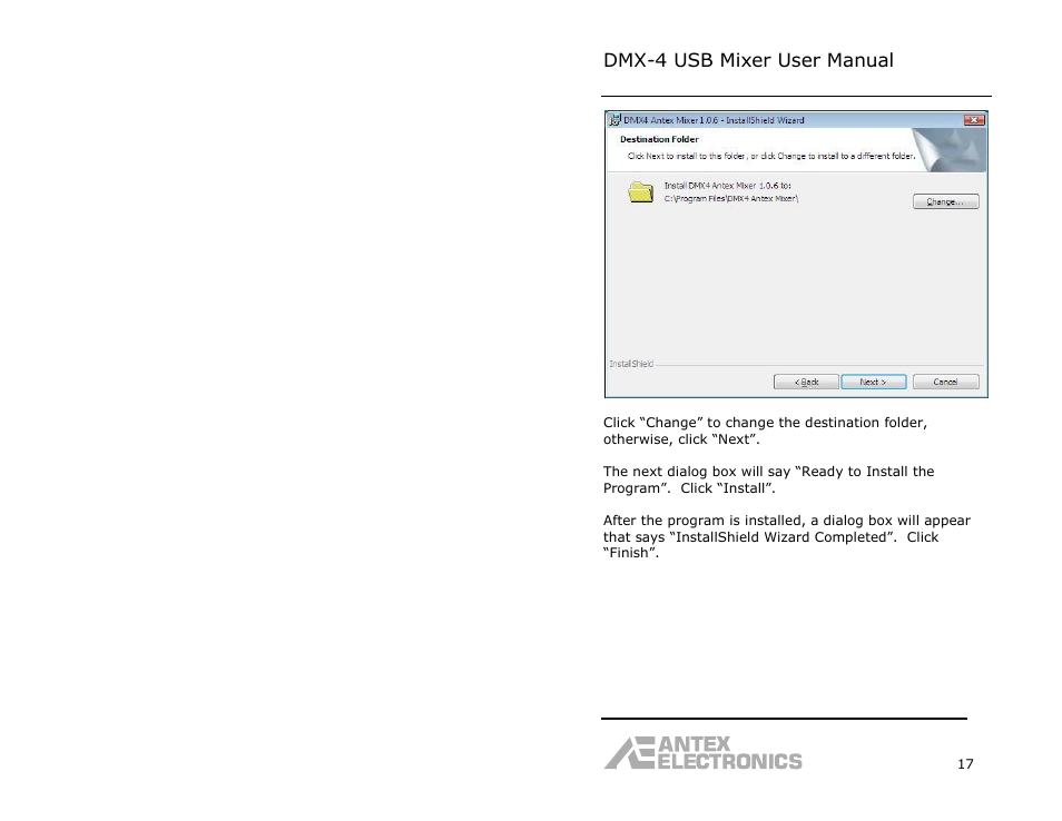 Dmx-4 usb mixer user manual | Antex Electronics DMX-4 USB Recording Mixer User Manual | Page 19 / 36