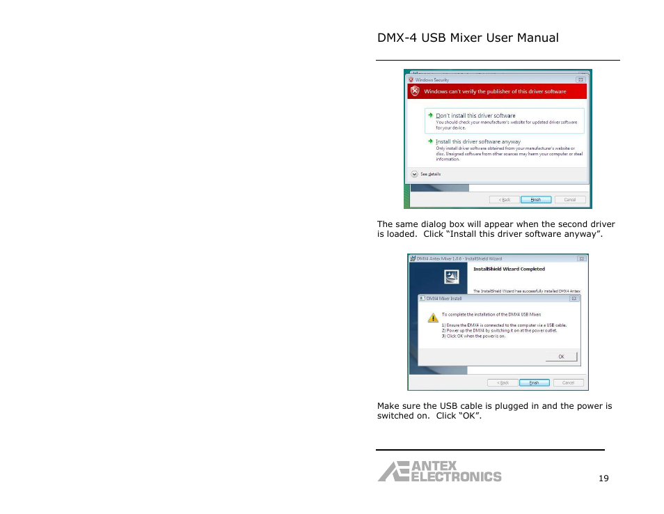 Dmx-4 usb mixer user manual | Antex Electronics DMX-4 USB Recording Mixer User Manual | Page 21 / 36