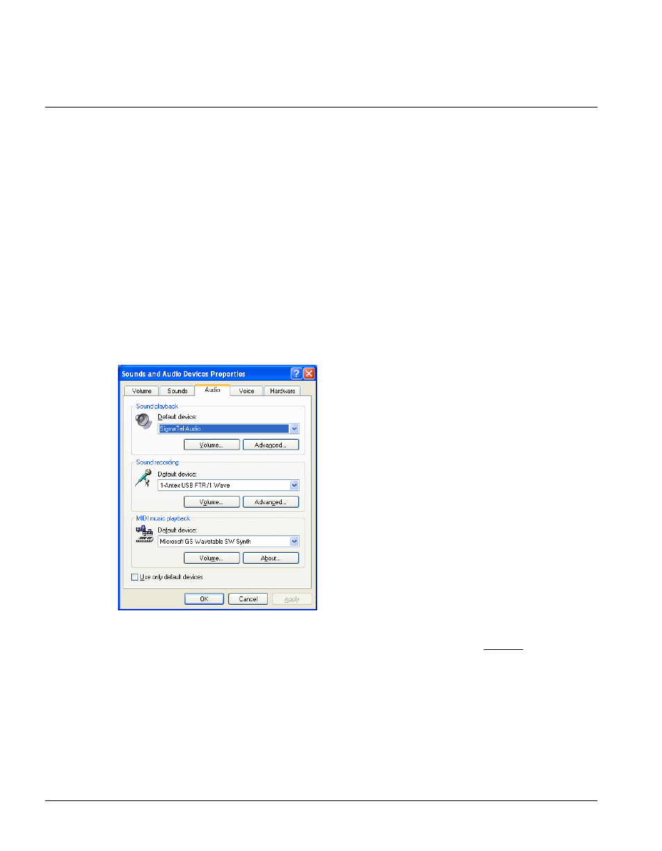 Configuring windows® multimedia settings | Antex Electronics DMX8 USB Mixer User Manual | Page 14 / 31