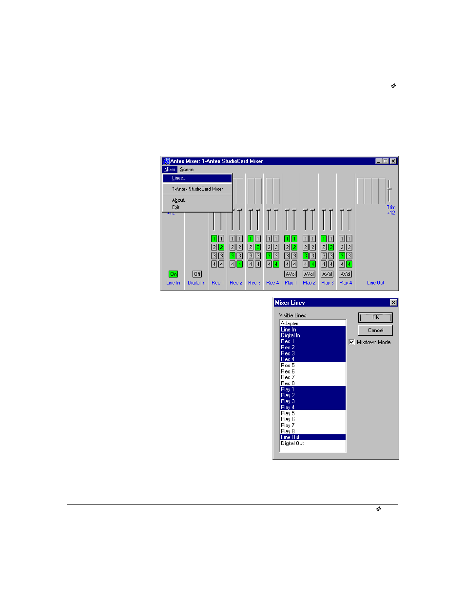 Step 1, Step 2 | Antex Electronics StudioCard AV Pro, StudioCard 2000, & SC-22 User Manual | Page 62 / 147