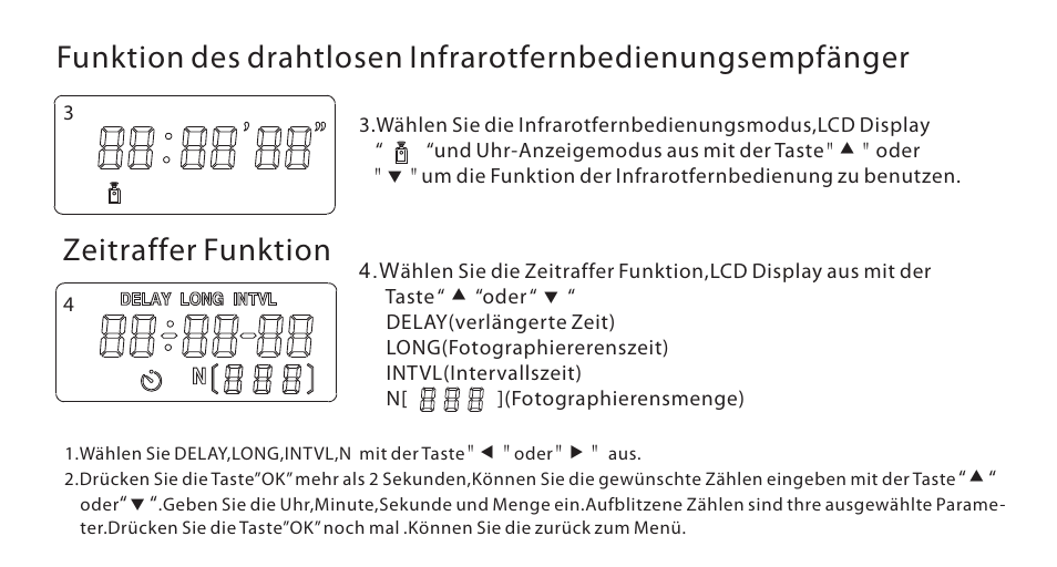 页 30, Zeitraffer funktion | Aputure Battery Grip 550DL User Manual | Page 30 / 32