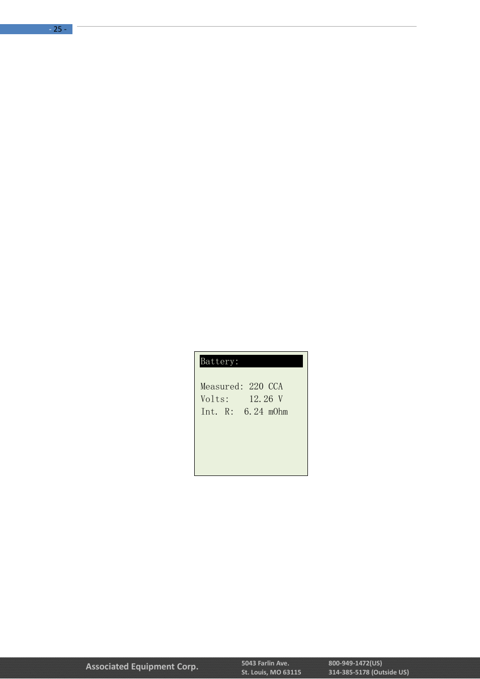 Associated Equipment 12-1015 Manual User Manual | Page 25 / 56