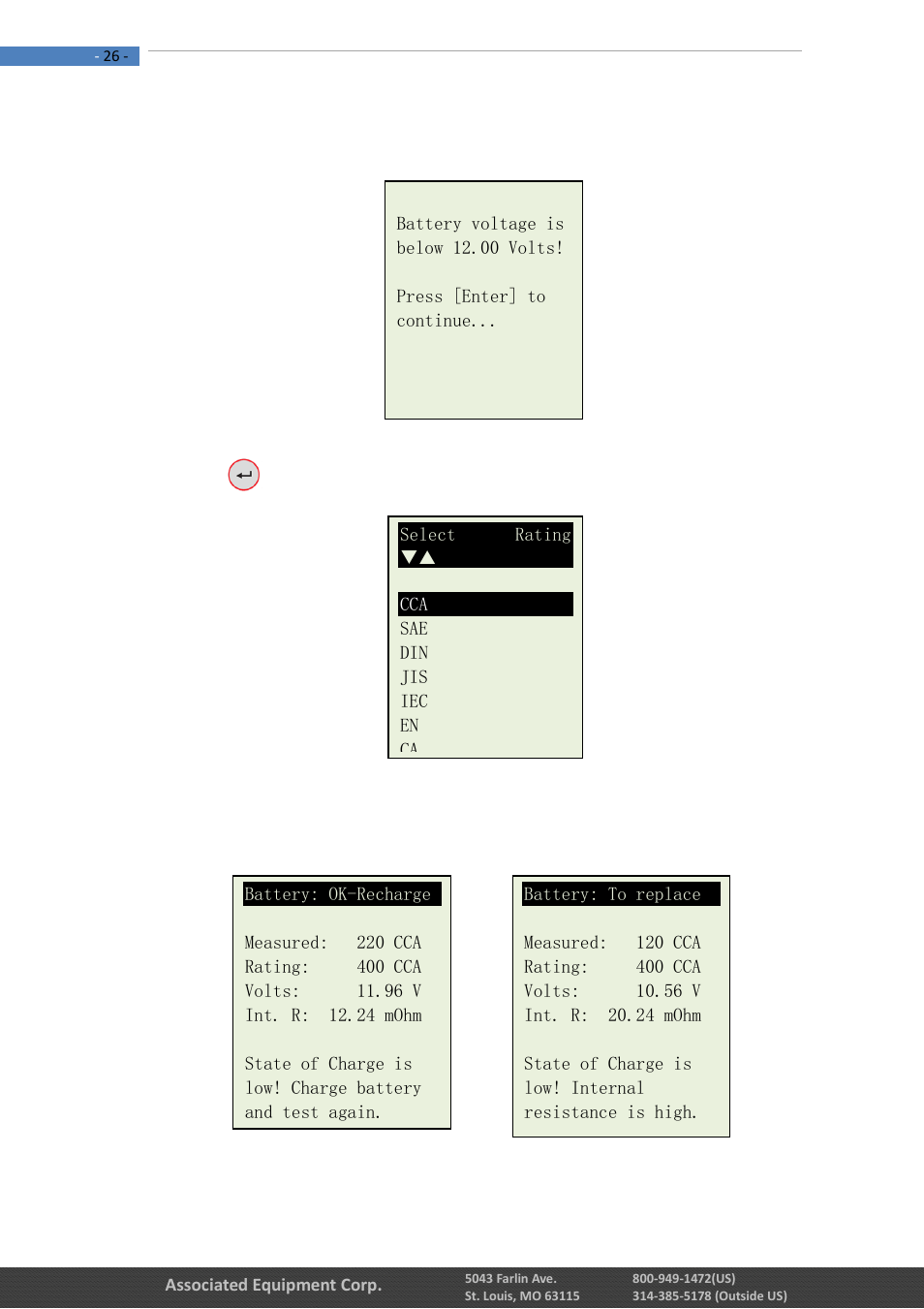 Associated Equipment 12-1015 Manual User Manual | Page 26 / 56