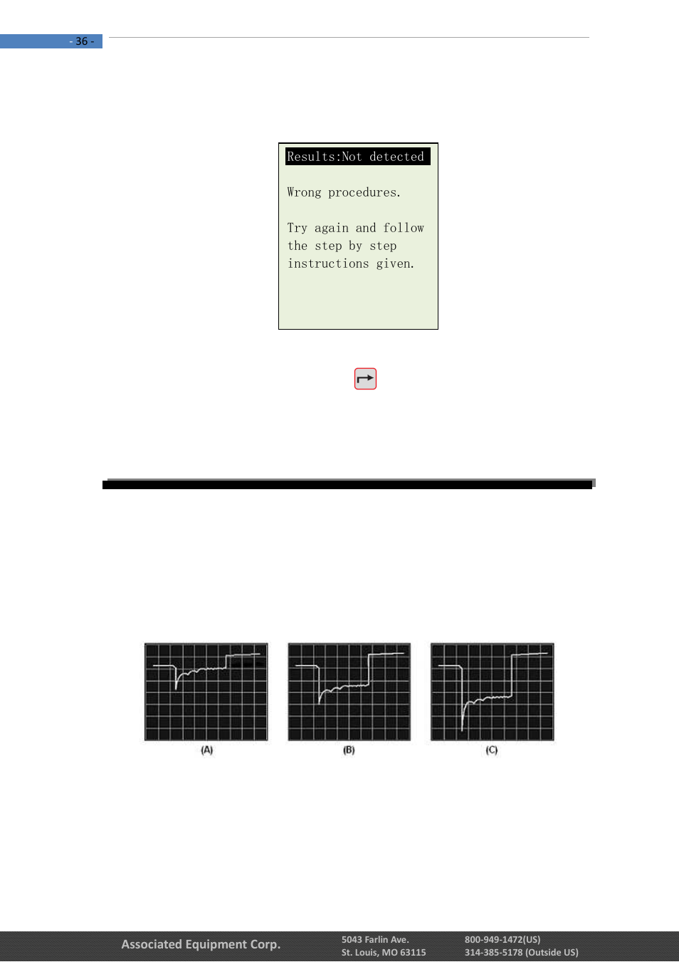 0 – starter test | Associated Equipment 12-1015 Manual User Manual | Page 36 / 56