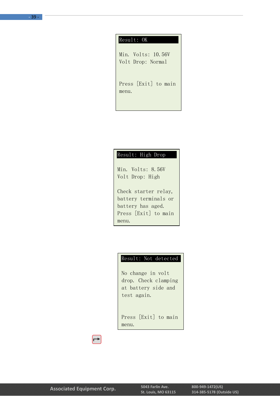 Associated Equipment 12-1015 Manual User Manual | Page 39 / 56