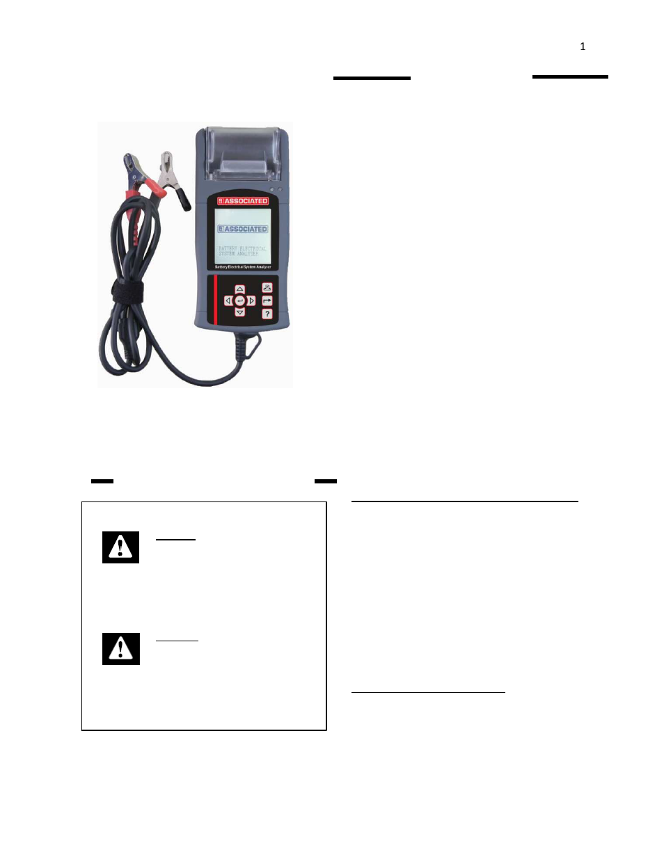 Associated Equipment 12-1015 Quick Guide User Manual | 11 pages