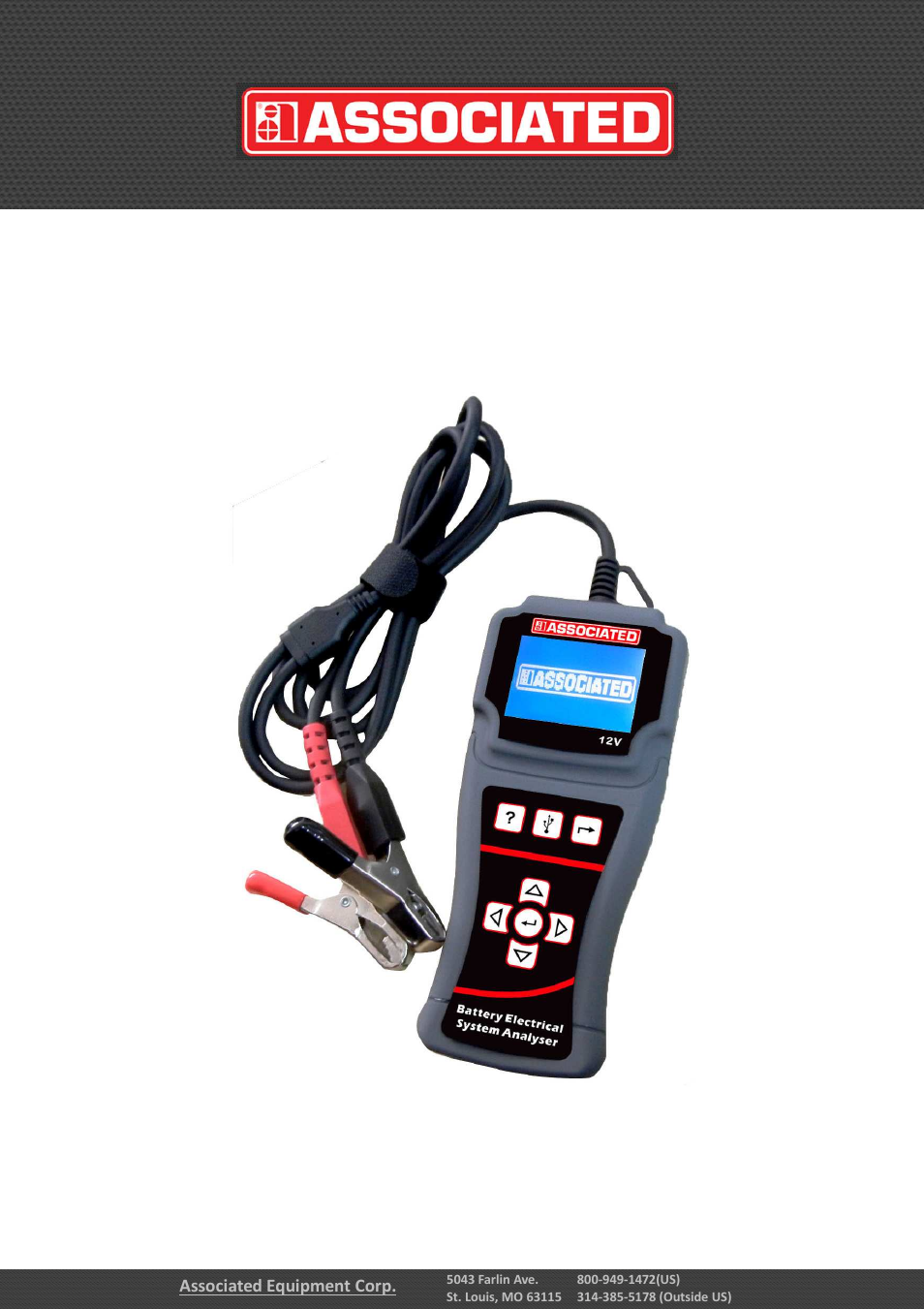 Associated Equipment 12-1012 Manual User Manual | 52 pages