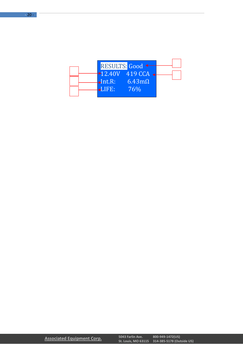 Associated Equipment 12-1012 Manual User Manual | Page 20 / 52