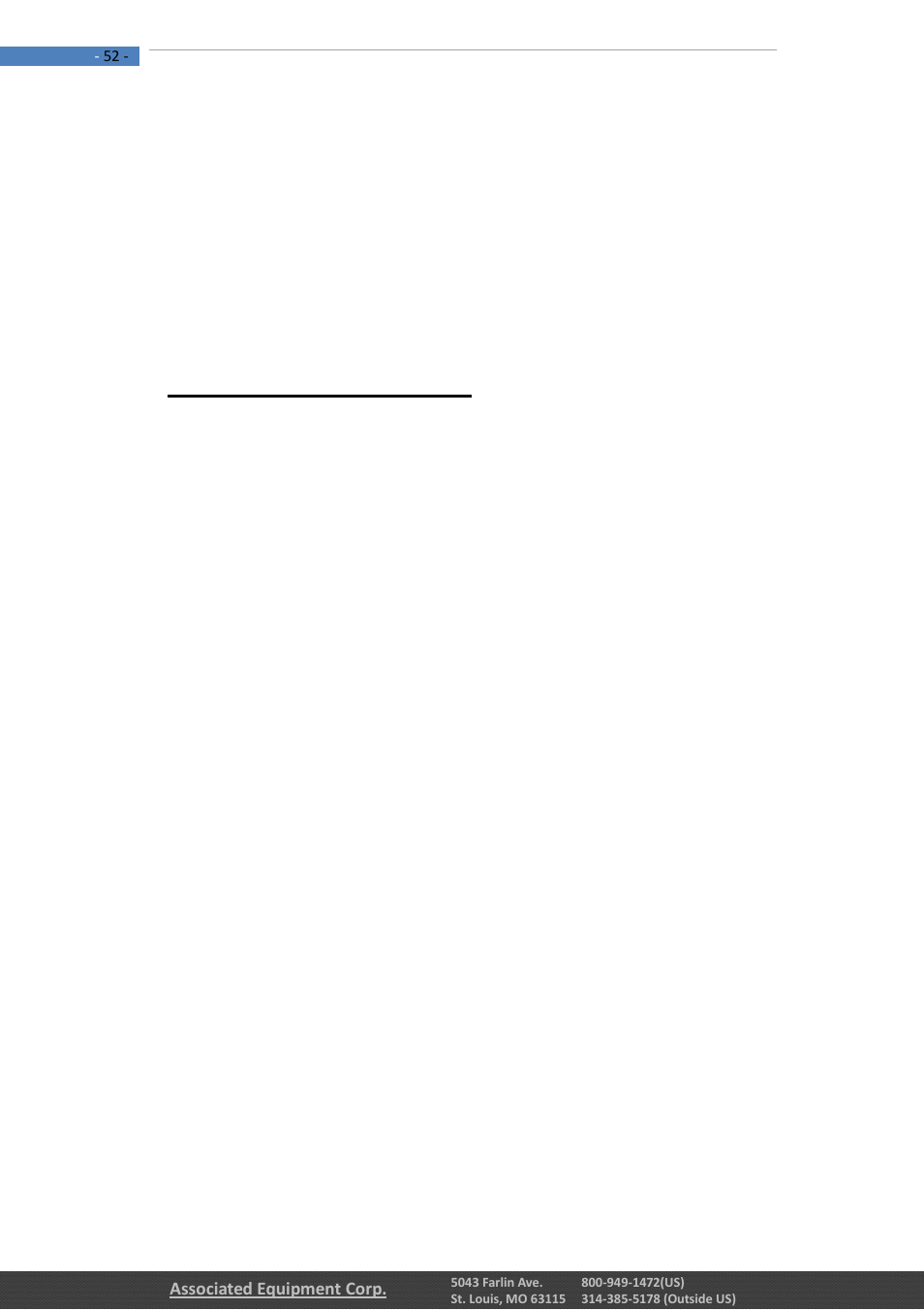 2 - limitations of warranty | Associated Equipment 12-1012 Manual User Manual | Page 52 / 52