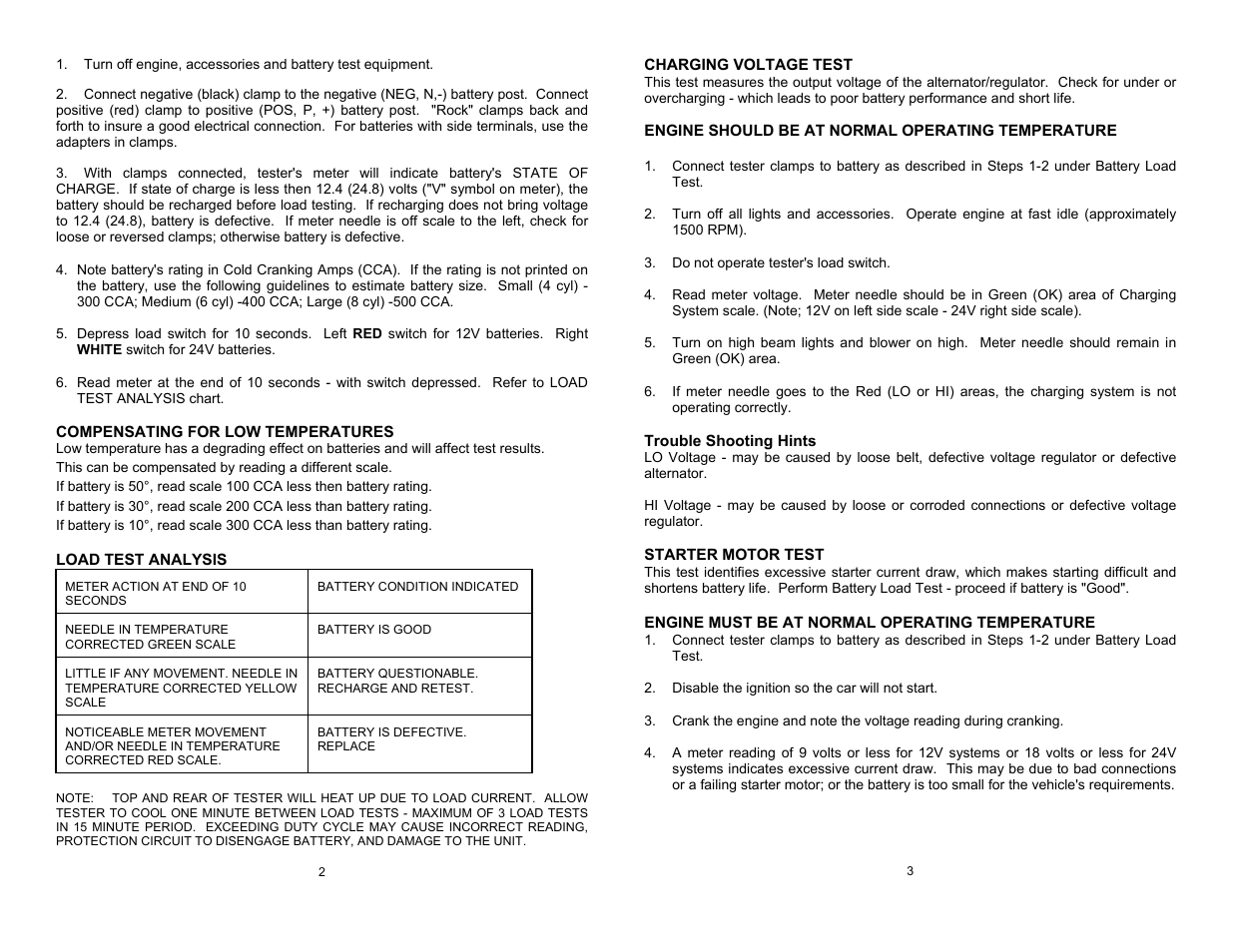 Associated Equipment 6024 User Manual | Page 2 / 2