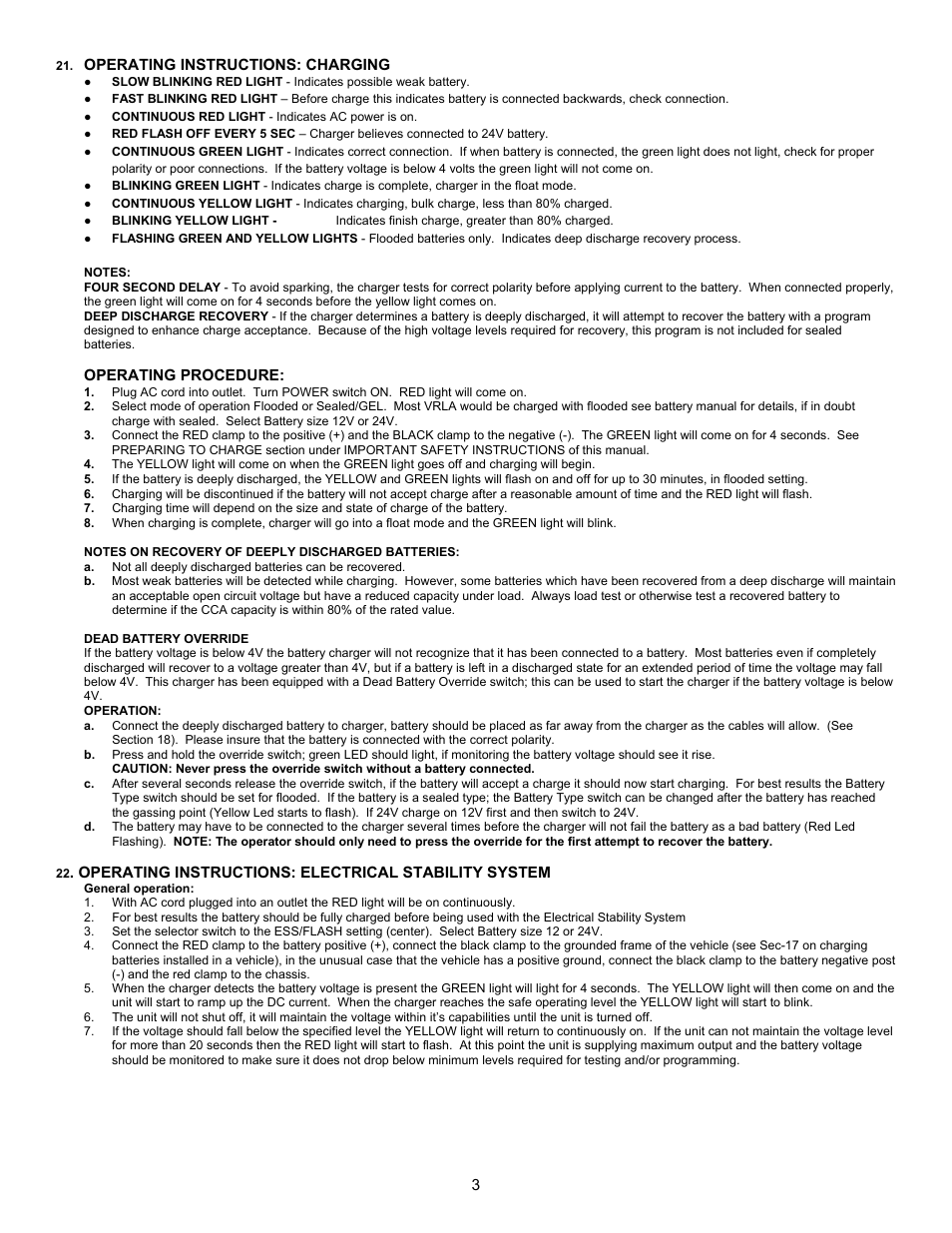 Associated Equipment ESS6011 User Manual | Page 3 / 16