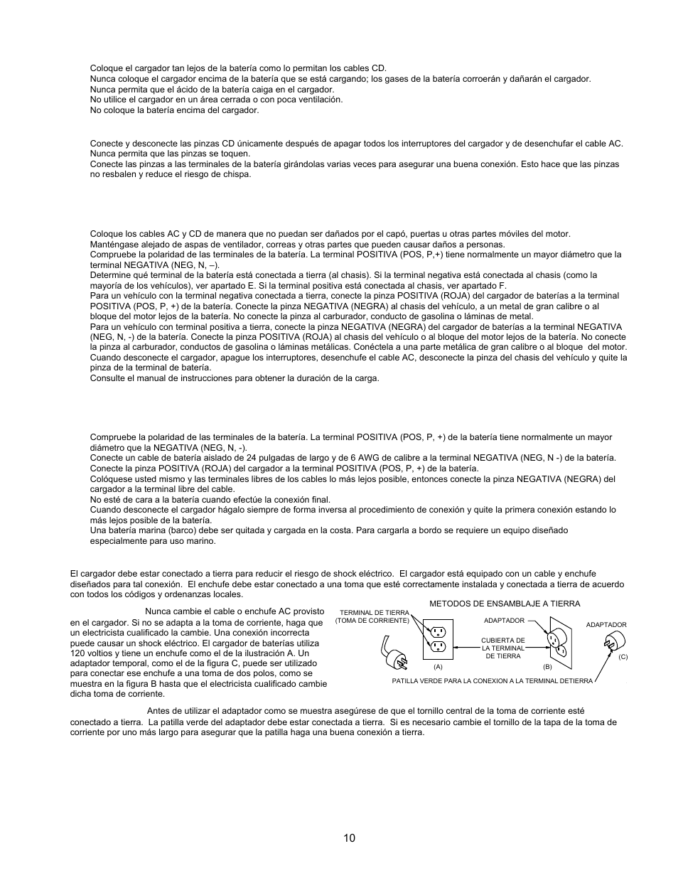 Peligro | Associated Equipment 9640 User Manual | Page 10 / 12