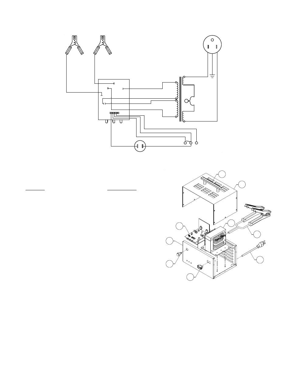 Schéma de câblage, Liste des pièces de rechange modèle 9425 | Associated Equipment 9425 User Manual | Page 8 / 12