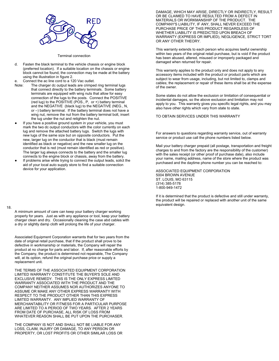 Associated Equipment 9002 User Manual | Page 2 / 7