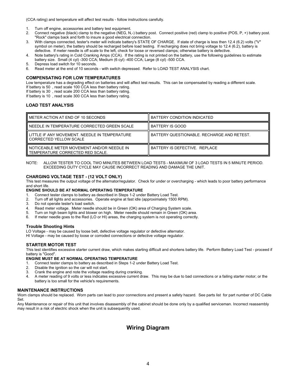 Wiring diagram | Associated Equipment 6021 User Manual | Page 4 / 6