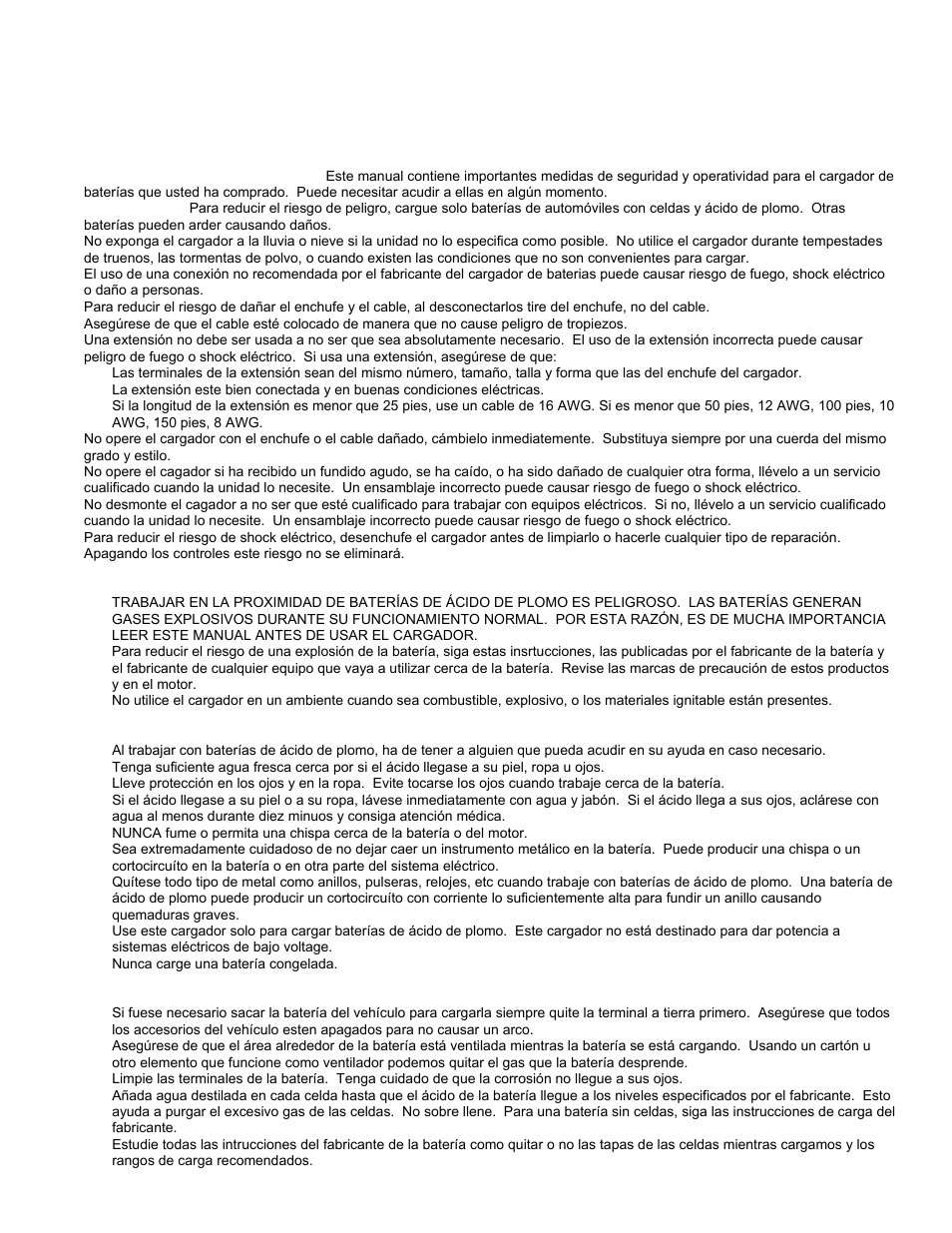Modelo 6019, Manual del operador, Medidas importantes de seguridad | Associated Equipment 6019 User Manual | Page 11 / 16