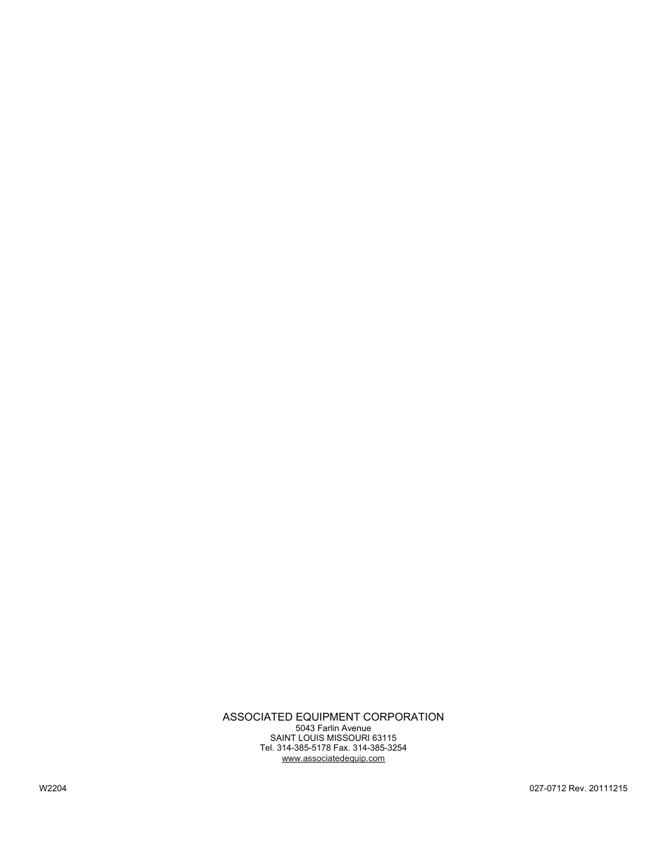 Associated Equipment 6019 User Manual | Page 16 / 16