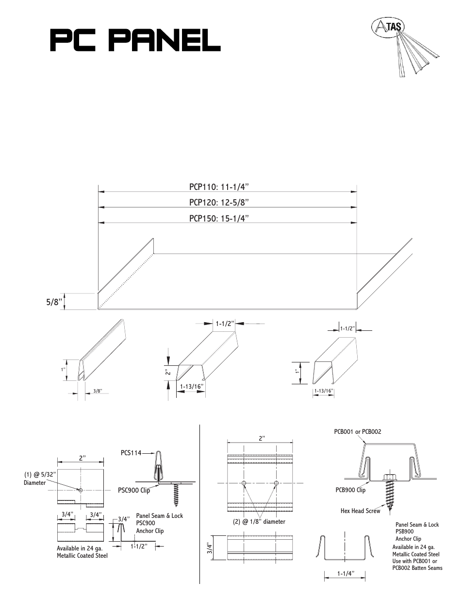 ATAS PC PANEL User Manual | 4 pages