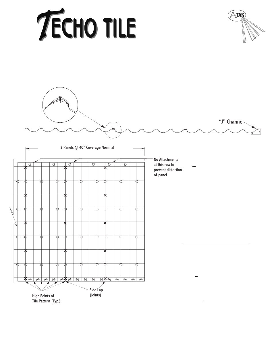 ATAS Techo Tile User Manual | 4 pages