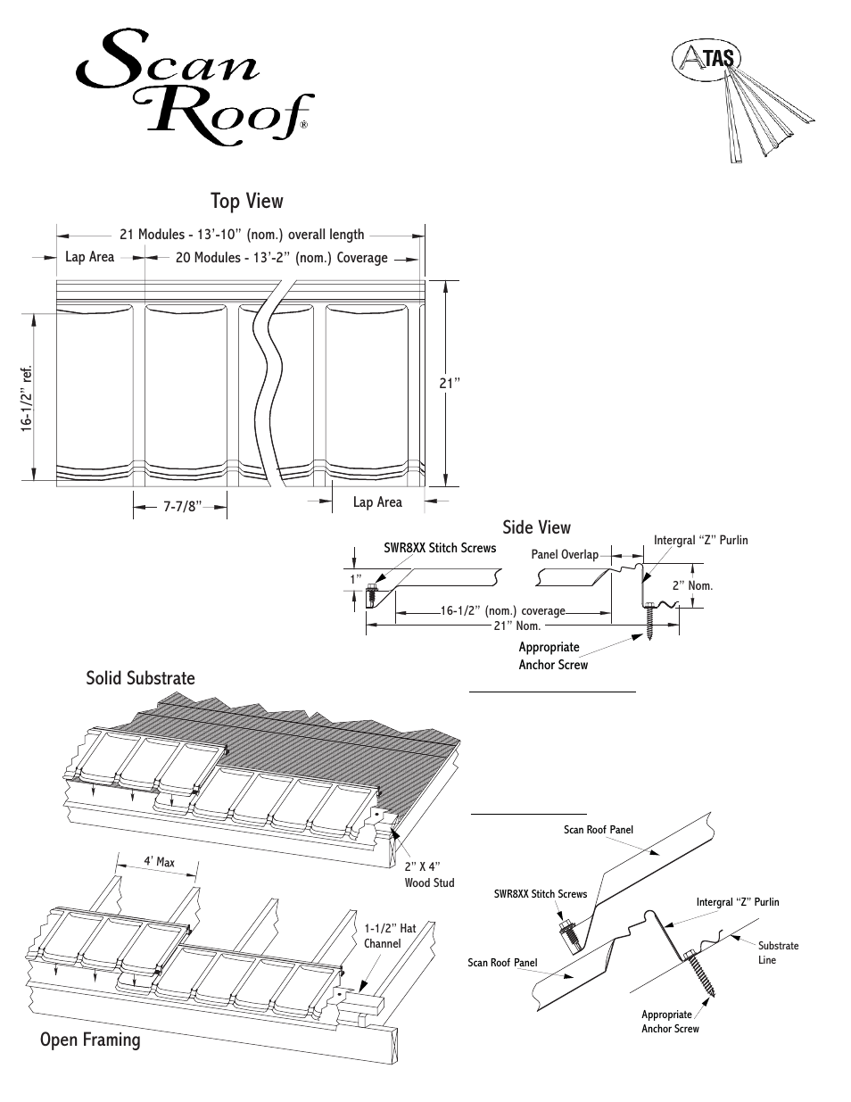 ATAS ScanRoof User Manual | 4 pages