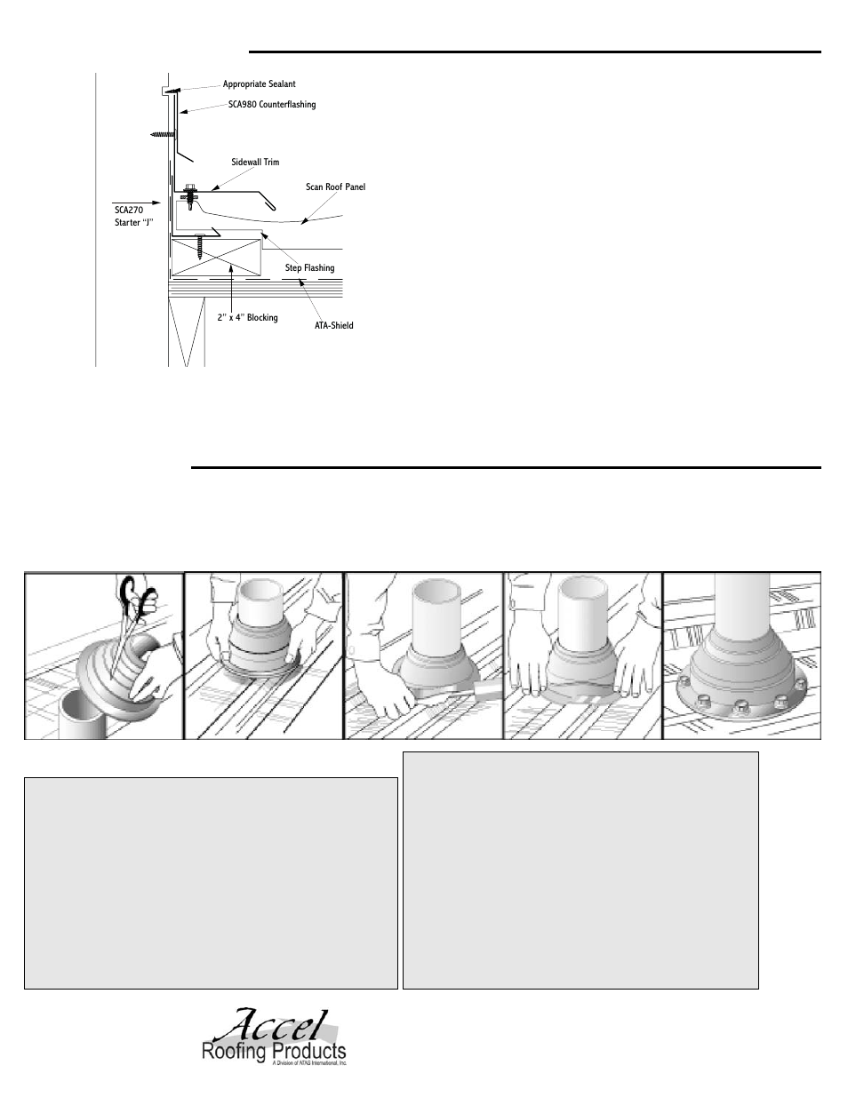 Pipe detail, Sidewall detail, Atas international, inc | ATAS ScanRoof User Manual | Page 4 / 4