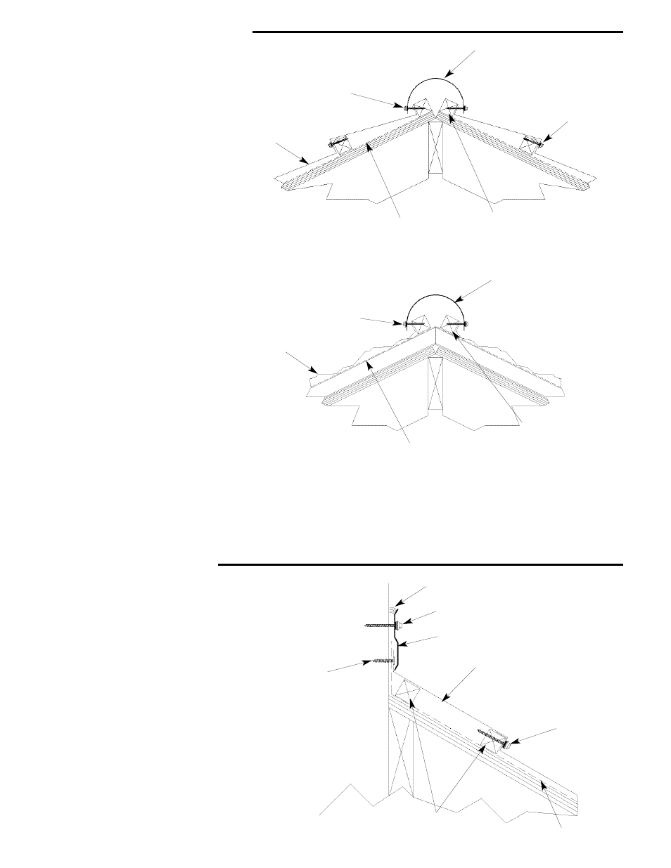 Hip & ridge detail headwall detail | ATAS Granutile Panel User Manual | Page 3 / 4