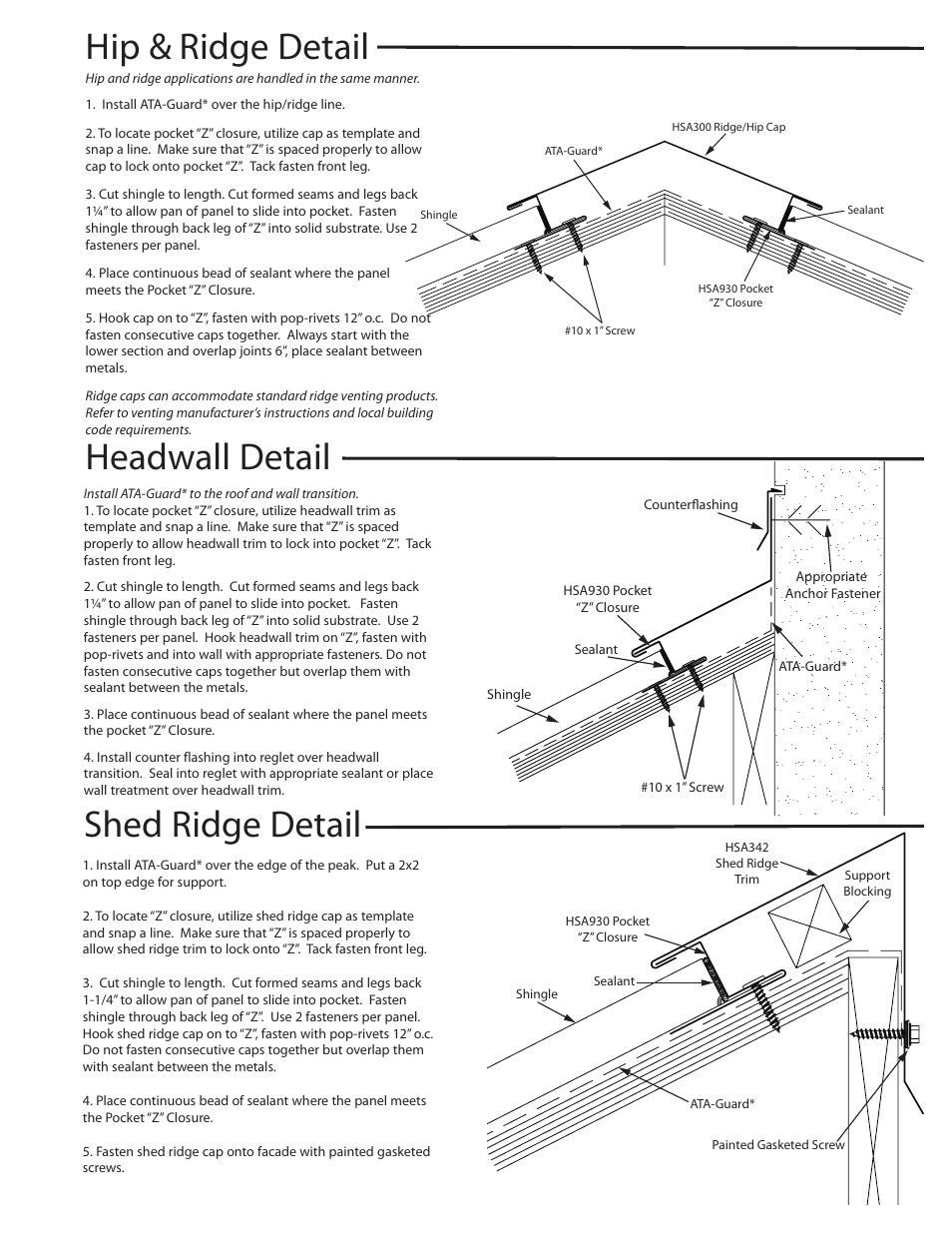 ATAS Standing Seam Shingle User Manual | Page 3 / 4