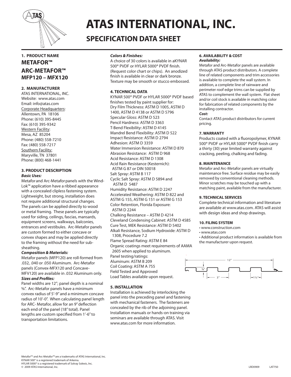 ATAS Arc-Metafor User Manual | 1 page