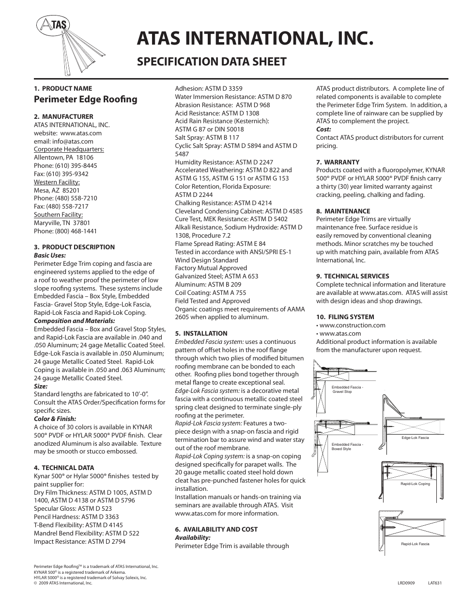 ATAS Edge Trim User Manual | 1 page