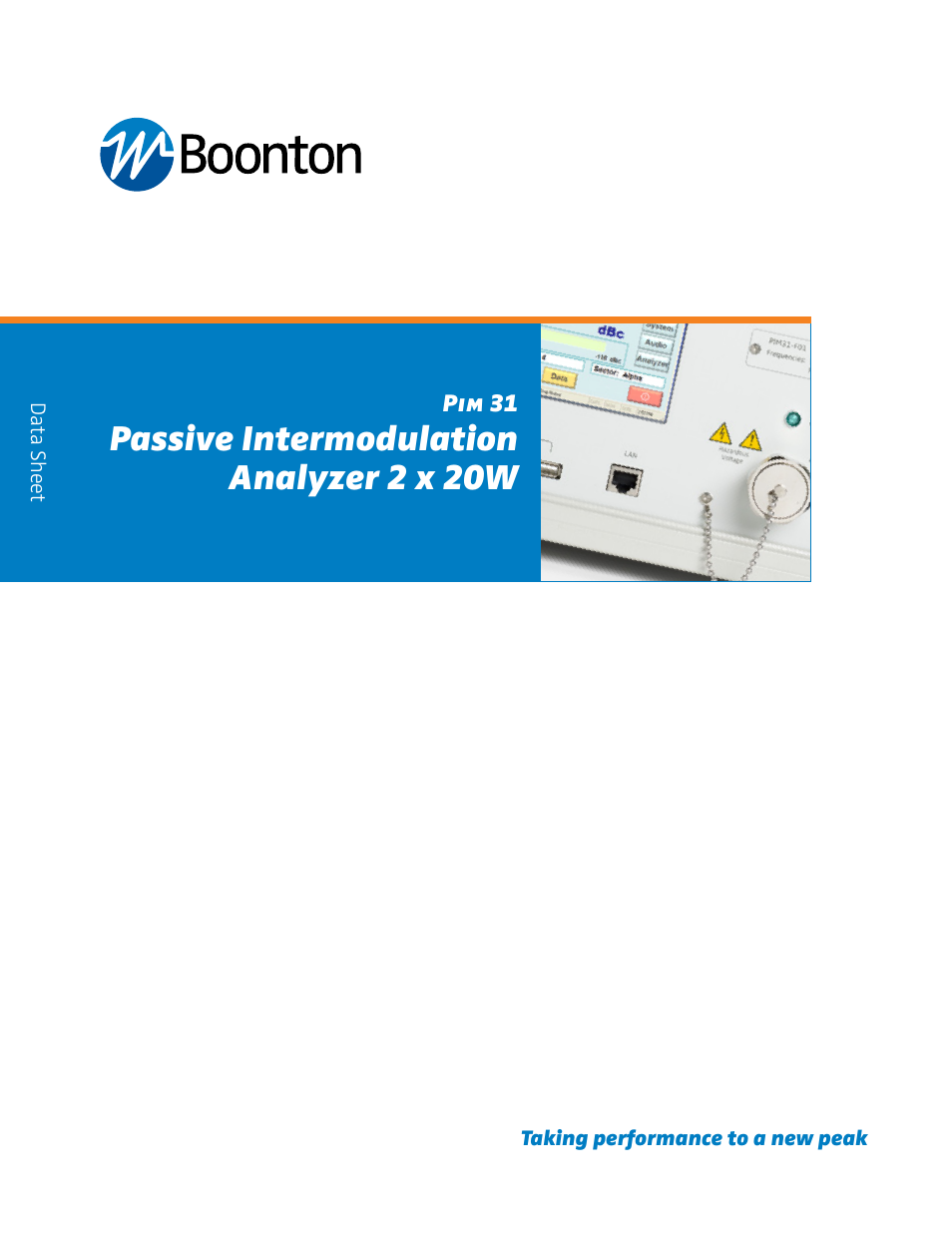 Atec Boonton-PIM31 User Manual | 6 pages