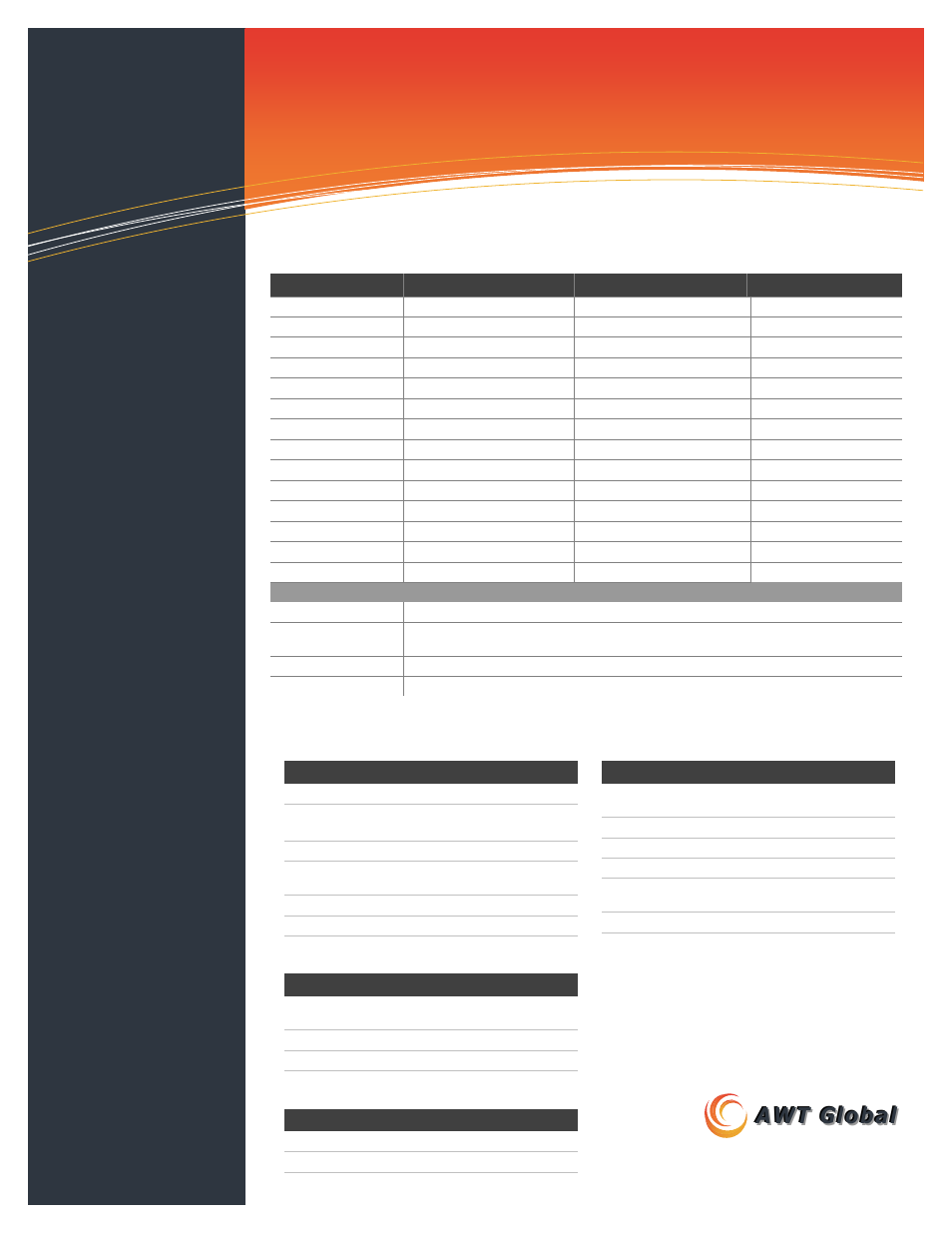 Pim s1l models specifications | Atec AWT-PIM-S1L Series User Manual | Page 2 / 2