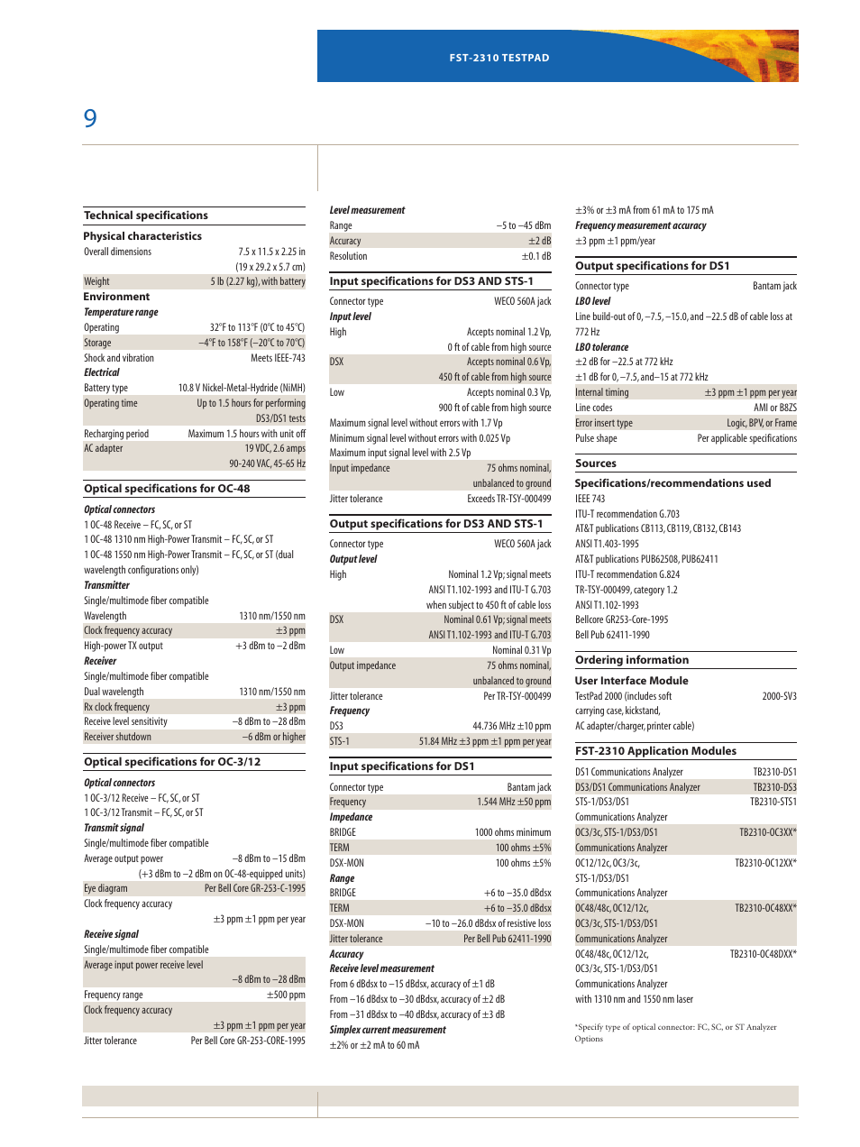 Atec JDSU-FST-2310 User Manual | Page 9 / 10