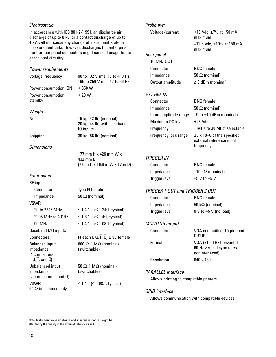 Atec Agilent-E4406A User Manual | Page 18 / 20