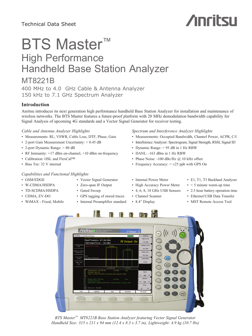 Atec Anritsu-MT8221B User Manual | 24 pages